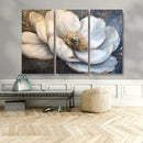 White Magnolia Flower Wall Art Canvas Print | Abstract
