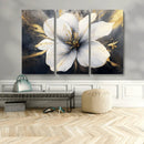 White Flower Wall Art Canvas Print | Ready to Hang |