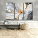 White and Gold Floral Canvas Wall Art - Framed and Ready to by MyGreatCanvas | Canvas Wall Art Prints | Photo Prints & Wall Decor