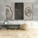 Minimalist Tree Rings Wall Art | Modern Abstract Canvas