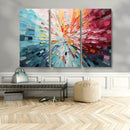 Radiant Bloom Abstract Floral Wall Art Canvas Print -