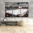 Lausanne Arena Ice Hockey Stadium Wall Art Canvas Print,