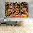 Indian Woman Statue Wall Art Canvas Print