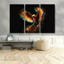 Fiery Phoenix Canvas Print | Ready to Hang Wall Art | Bold