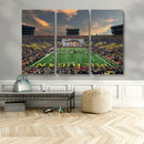 University of Michigan Wolverines Print Canvas, Football
