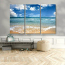 Sea View From the Beach Canvas Print