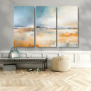 Abstract Landscape Wall Art Canvas Print - Warm Tones of