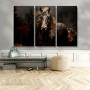Abstract Black Horse Canvas Print for Farmhouse Wall Art | by MyGreatCanvas | Canvas Wall Art Prints | Photo Prints & Wall Decor