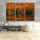 Fall Foliage Wall Art - Autumn Reflection Canvas Print,