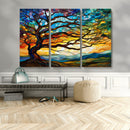 Mosaic Tree Wall Art | Ready to Hang Stained Glass Style