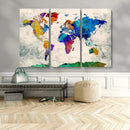 World Map Canvas Print – Framed Travel Map Wall Art for by MyGreatCanvas | Canvas Wall Art Prints | Photo Prints & Wall Decor