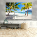 Blue Beach and Sea Wall Art Canvas Print by MyGreatCanvas | Canvas Wall Art Prints | Photo Prints & Wall Decor
