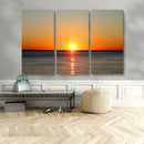 Golden Horizon Sunset Over Ocean Wall Art Canvas Print – by MyGreatCanvas | Canvas Wall Art Prints | Photo Prints & Wall Decor