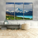 Mount Cook and Lake Pukaki Canvas Wall Art Print – Majestic by MyGreatCanvas | Canvas Wall Art Prints | Photo Prints & Wall Decor
