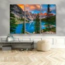 Canadian Rockies Moraine Lake Wall Art Canvas Print, Pine