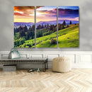 Green Hills and Sunset Wall Art Print - Scenic Landscape by MyGreatCanvas | Canvas Wall Art Prints | Photo Prints & Wall Decor