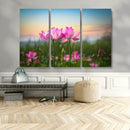Pink Flower on the Mountain Canvas Print, Framed Pink Flower