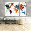 World Map Canvas Print – Framed Travel Map Wall Art for by MyGreatCanvas | Canvas Wall Art Prints | Photo Prints & Wall Decor