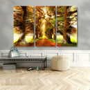 Sunshine in Forest and Trees Wall Art Canvas Print by MyGreatCanvas | Canvas Wall Art Prints | Photo Prints & Wall Decor