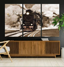 Black Steam Train Canvas Wall Art Print Steam Locomotive Art