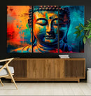 Colorful Buddha Wall Art – Framed Abstract Portrait Canvas by MyGreatCanvas | Canvas Wall Art Prints | Photo Prints & Wall Decor