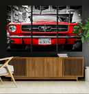 Red Mustang Car Wall Art – Framed Classic Vehicle Canvas by MyGreatCanvas | Canvas Wall Art Prints | Photo Prints & Wall Decor