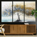 Silver Tree Wall Art – Framed Golden Leaves Canvas Artwork, by MyGreatCanvas | Canvas Wall Art Prints | Photo Prints & Wall Decor