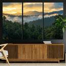 Mountain Sunrise Wall Art – Framed Pine Forest Canvas by MyGreatCanvas | Canvas Wall Art Prints | Photo Prints & Wall Decor