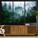 Misty Forest Wall Art Canvas Print – Framed Foggy Mountain by MyGreatCanvas | Canvas Wall Art Prints | Photo Prints & Wall Decor