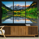 Majestic Snow-Capped Peaks Wall Art Canvas Print, Vibrant by MyGreatCanvas | Canvas Wall Art Prints | Photo Prints & Wall Decor