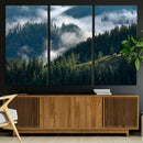 Misty Forest Wall Art Canvas Print, Serene Pine Hills and by MyGreatCanvas | Canvas Wall Art Prints | Photo Prints & Wall Decor