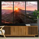 Mountain Sunrise Wall Art Canvas Print – Alpine Ridge by MyGreatCanvas | Canvas Wall Art Prints | Photo Prints & Wall Decor