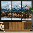 Grand Teton Park Wall Art Canvas Print – Framed Alpine Lake