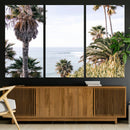 Coastal Palm Trees Wall Art Canvas Print – Framed Ocean