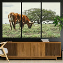 Texas Longhorn Wall Art Canvas Print – Rustic Western Ranch by MyGreatCanvas | Canvas Wall Art Prints | Photo Prints & Wall Decor