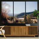 Rustic Landscape Wall Art Canvas Print – Serene Valley Scene