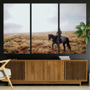 Cowboy Wall Art Canvas Print – Framed Western Rustic Ranch