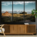 Rustic Farmhouse Wall Art Canvas Print – Teton Range Mormon