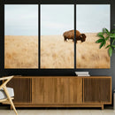 Buffalo Wall Art Canvas Print – Framed Western Wildlife