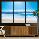 Wall Art Canvas Print Shiny Blue Sea and Beach by MyGreatCanvas | Canvas Wall Art Prints | Photo Prints & Wall Decor