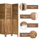 5.6 Ft Tall 4 Panel Folding Privacy Room Divider by LJGDeals