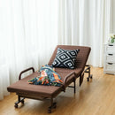 Adjustable Folding Guest Bed Frame with Mattress and Wheels by LJGDeals