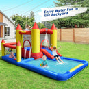 Inflatable Water Slide Castle Kids Bounce House with 480W Blower by LJGDeals