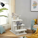24 Inch 4-Step Pet Stairs Carpeted Ladder Ramp Scratching Post Cat Tree Climber by LJGDeals