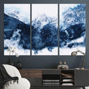 Abstract Blue Mountain Canvas Wall Art – Modern Triptych by MyGreatCanvas | Canvas Wall Art Prints | Photo Prints & Wall Decor