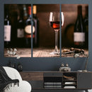 Red Wine and Bottle Canvas Print by MyGreatCanvas | Canvas Wall Art Prints | Photo Prints & Wall Decor