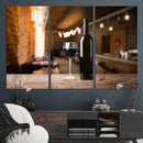 Wine and Bottle Wall Art Canvas Print by MyGreatCanvas | Canvas Wall Art Prints | Photo Prints & Wall Decor