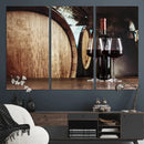 Wine and Barrel Wall Art Canvas Print by MyGreatCanvas | Canvas Wall Art Prints | Photo Prints & Wall Decor