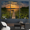 Lake and Flower Wall Art Canvas Print by MyGreatCanvas | Canvas Wall Art Prints | Photo Prints & Wall Decor