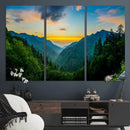 Green Forest Wall Art Canvas Print